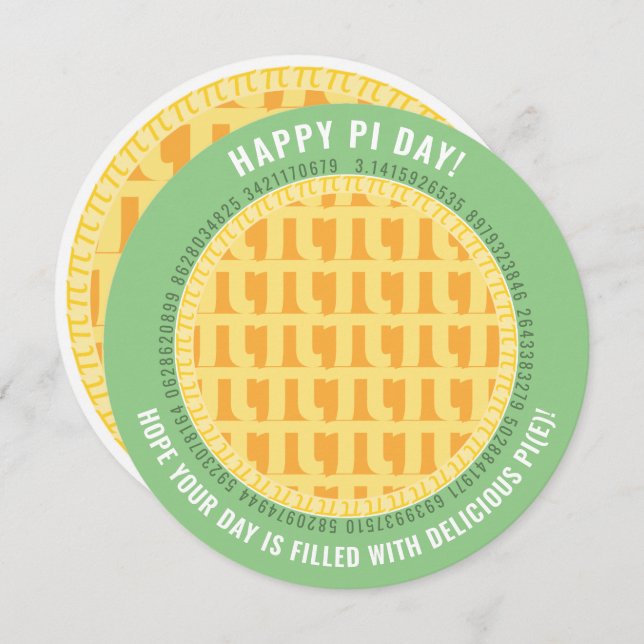 Happy Pi Day w/ 100+ Digits | Lattice Apple Pies (Front/Back)