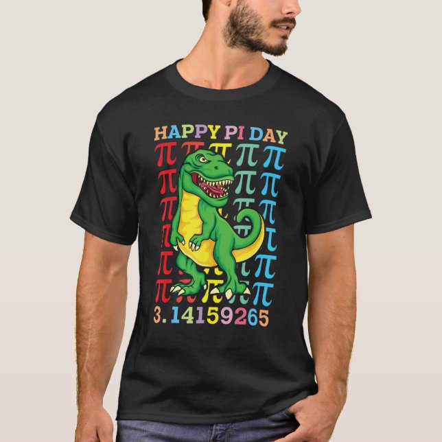 Happy Pi Rex Day Dinosaur Rex Pi Day Math Student  T-Shirt (Front)