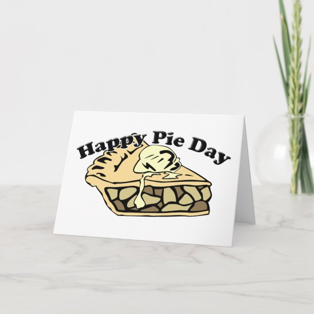 Happy Pie Day - Apple Pie Card (Front)