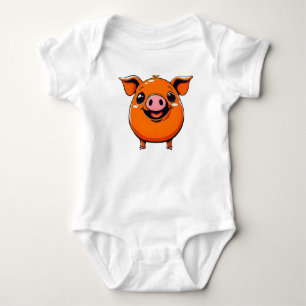 Happy Pig Baby Jersey Bodysuit
