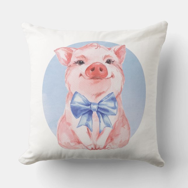 Happy Pig Cushion (Front)
