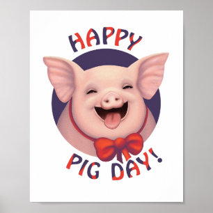 Happy Pig Day! Poster