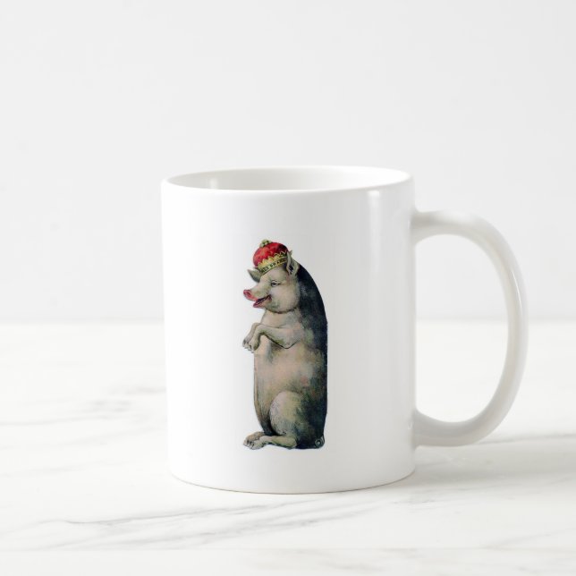 Happy pig king coffee mug (Right)