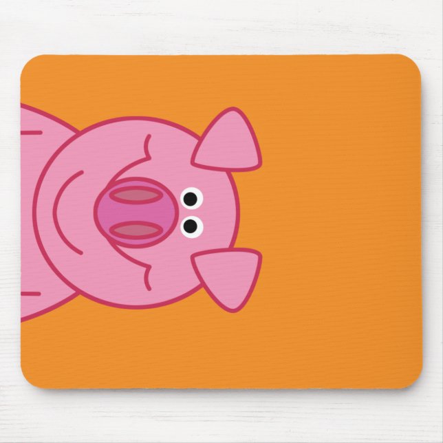HAPPY PIG MOUSPAD MOUSE PAD (Front)