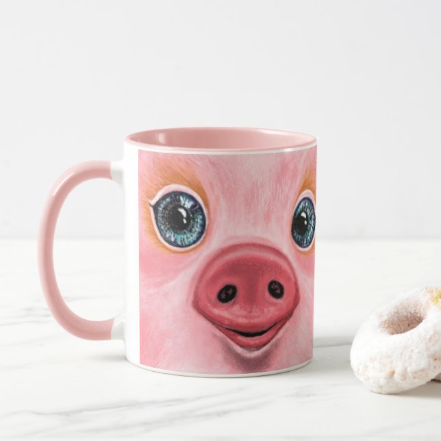 Happy Pig Mug (With Donut)