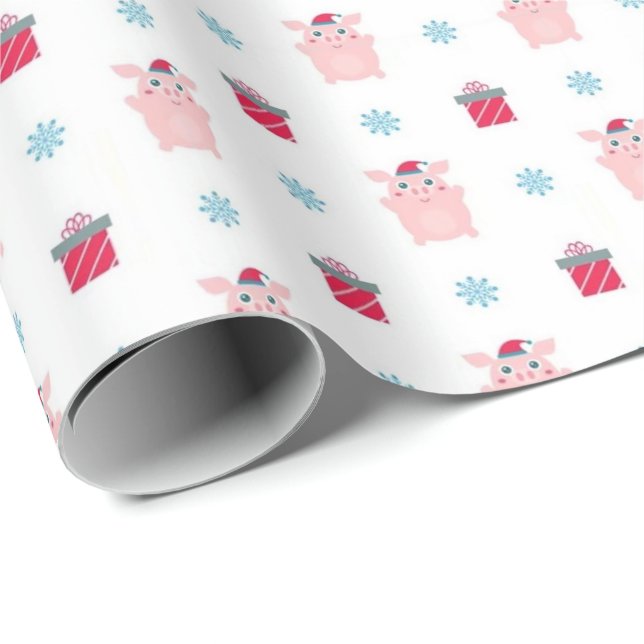 Happy Piggy Wrapping Paper (Roll Corner)