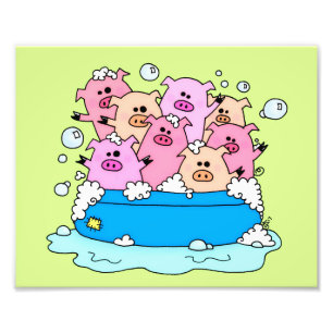 Happy Pigs Art Print