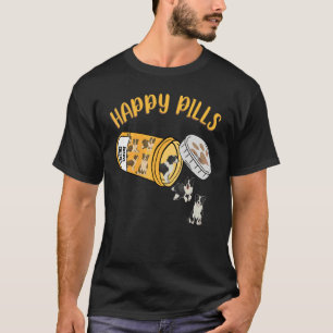Happy Pills Border Collie Cute Dog T-Shirt