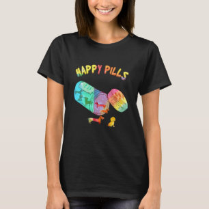 Happy Pills Colourful Dachshund Dog T-Shirt