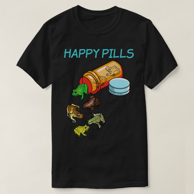 Happy pills Frog T-Shirt (Design Front)