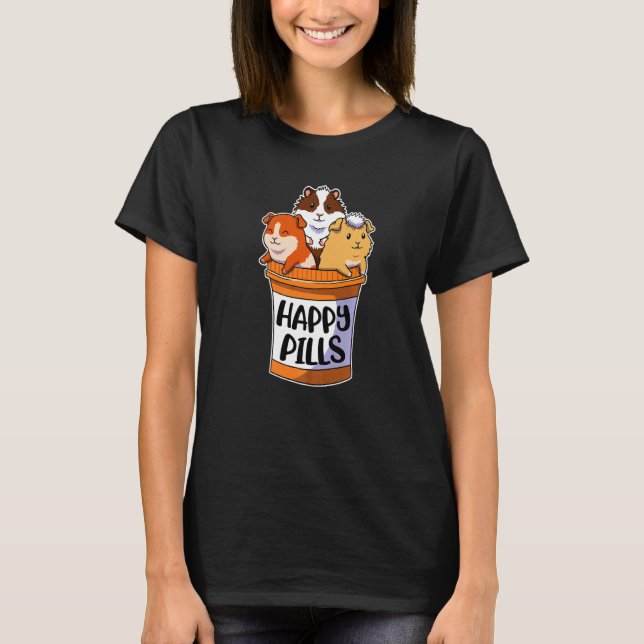 Happy Pills Guinea Pig  1 T-Shirt (Front)