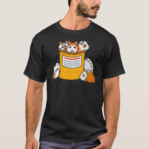 Happy Pills Guinea Pig Funny Cute Guinea Pig Premi T-Shirt