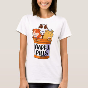 Happy Pills Guinea Pig Pet Animal Hamster Mum Posi T-Shirt