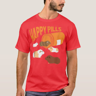 Happy Pills Guinea Pigs Guinea Pig Lover Kawaii T-Shirt