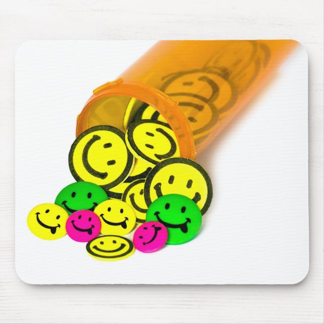 Happy Pills Mouse Pad (Front)