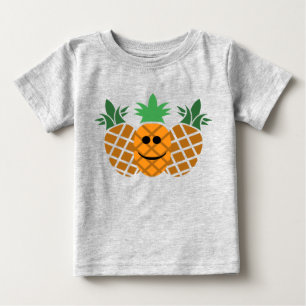 Happy Pineapple Design - Baby Fine Jersey T-Shirt