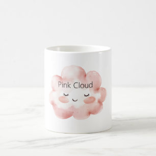 Happy Pink Cloud Eyelashes Coffee Mug