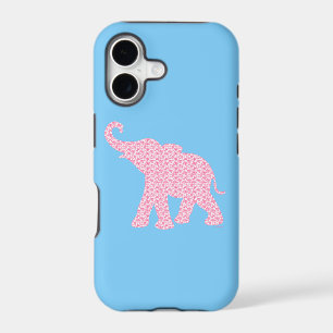 Happy Pink Elephant Art Pattern Unique Cute