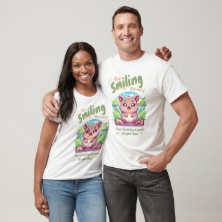 Happy Pink Piglet "Smiling" Men's Graphic Tee