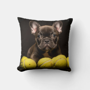 🐕 Happy Pinscher Puppy Pillow Tennis