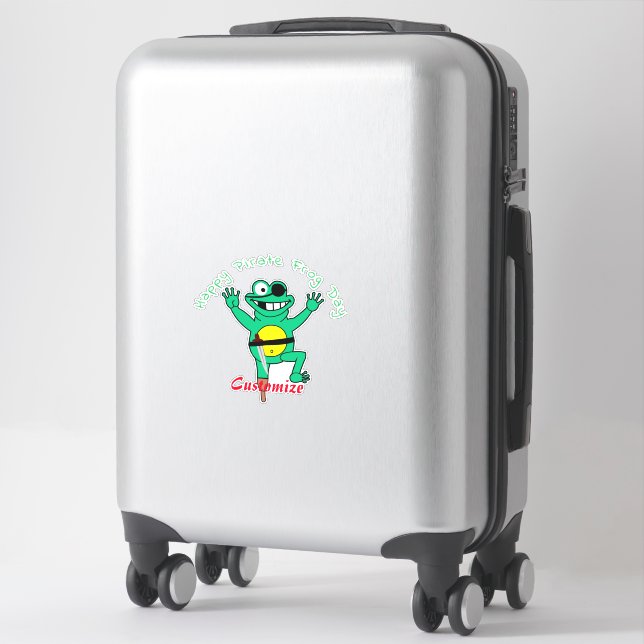 Happy Pirate Frog Day Thunder_Cove (Suitcase)