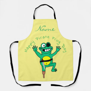Happy Pirate Frog Day Thunder_Cove Apron