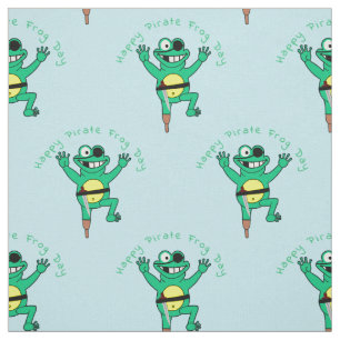 Happy Pirate Frog Day Thunder_Cove  Fabric