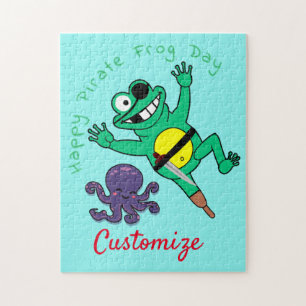 Happy Pirate Frog Day Thunder_Cove Jigsaw Puzzle