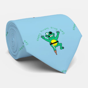 Happy Pirate Frog Day Thunder_Cove Tie