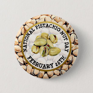 Happy Pistachio Nut Day February 26th Button