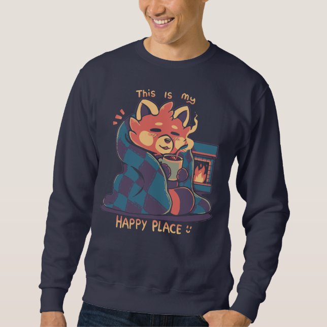 Happy Place at the Fireplace Sweatshirt (Front)