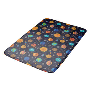 Happy Planets Bath Mat