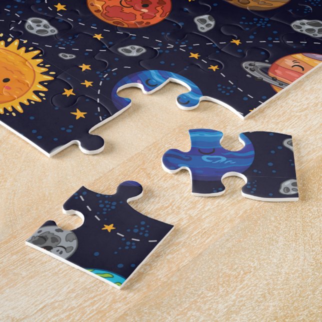 Happy Planets Jigsaw Puzzle (Side)