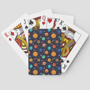 Happy Planets Playing Cards