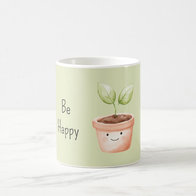 Happy Plant Coffee Mug (Center)