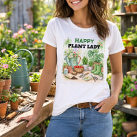 Happy Plant Lady gardening