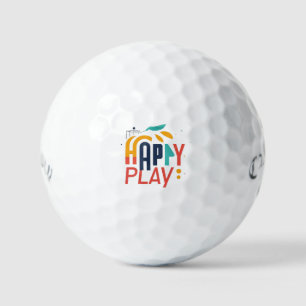 Happy Play Red Golf Balls