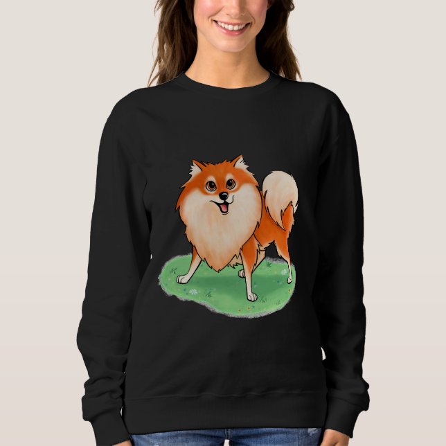 Happy Pomeranian 65 Sweatshirt (Front)