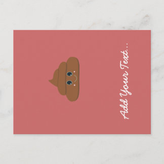 Happy poo postcard