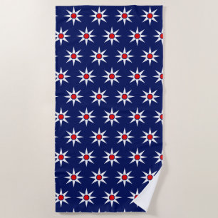 Happy Positive Magic Sun Pattern Beach Towel