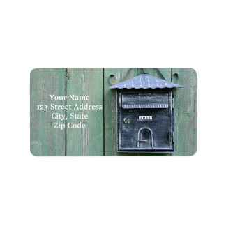 Happy Postcrossing! Mailbox. Label