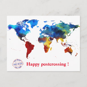 Happy postcrossing! postcard