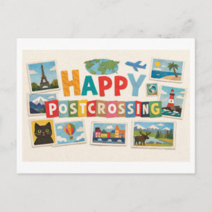 Happy Postcrossing Postcard