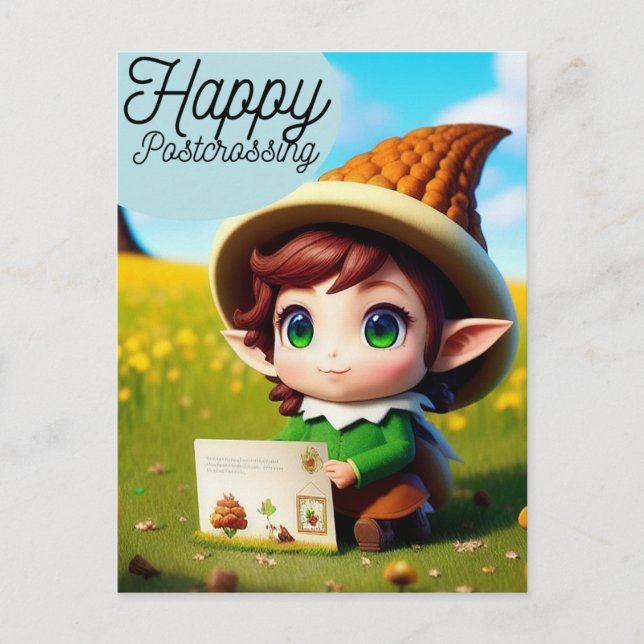 Happy Postcrossing, Postcard for Postcrossing (Front)