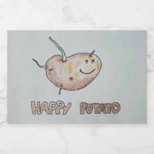 Happy Potato Food and Beverage Label Set