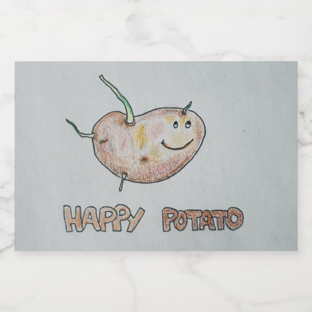 Happy Potato Food and Beverage Label Set (Single Label)