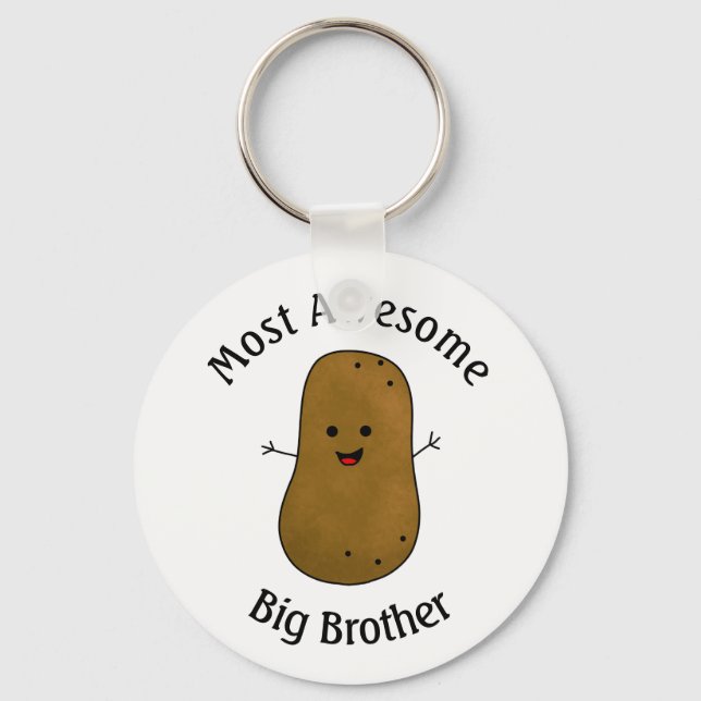 Happy Potato Most Awesome Big Brother Key Ring (Front)