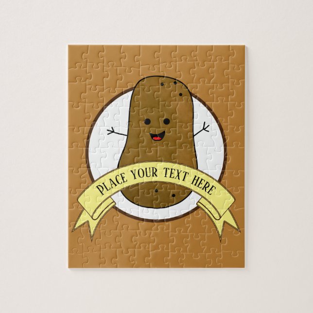 Happy Potato Personalised Jigsaw Puzzle (Vertical)