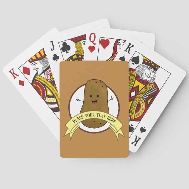 Happy Potato Personalised Playing Cards (Back)