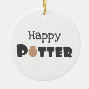 Happy Potter Ceramic Ornament